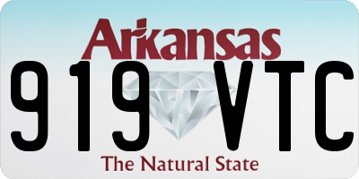 AR license plate 919VTC