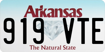 AR license plate 919VTE