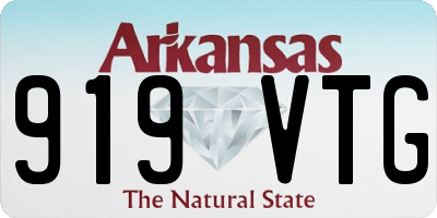AR license plate 919VTG