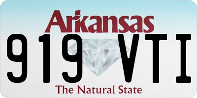 AR license plate 919VTI