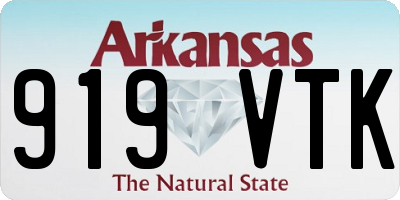 AR license plate 919VTK