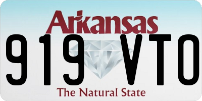 AR license plate 919VTO