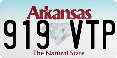 AR license plate 919VTP