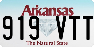AR license plate 919VTT