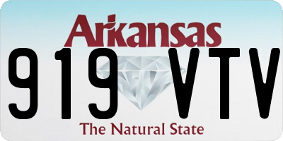 AR license plate 919VTV