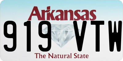 AR license plate 919VTW