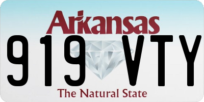 AR license plate 919VTY