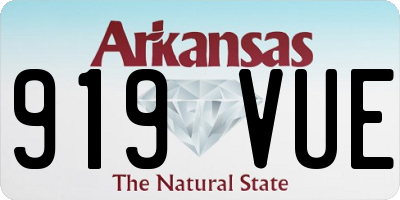 AR license plate 919VUE