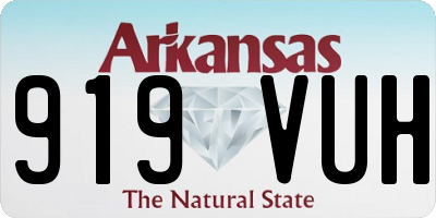 AR license plate 919VUH
