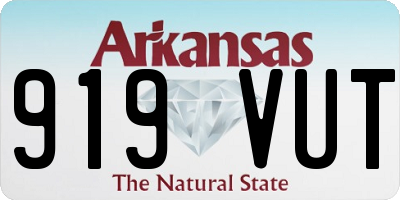 AR license plate 919VUT