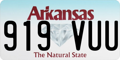 AR license plate 919VUU