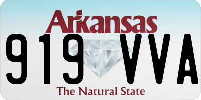 AR license plate 919VVA