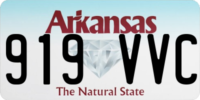 AR license plate 919VVC