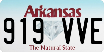 AR license plate 919VVE