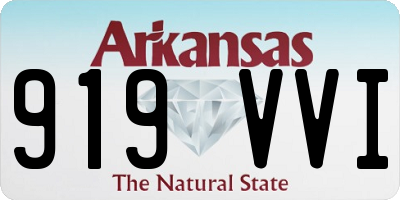 AR license plate 919VVI