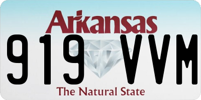 AR license plate 919VVM