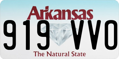 AR license plate 919VVO