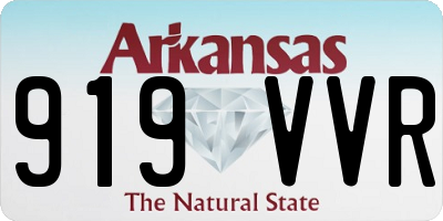 AR license plate 919VVR