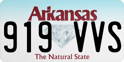 AR license plate 919VVS