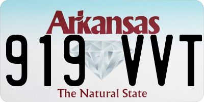 AR license plate 919VVT