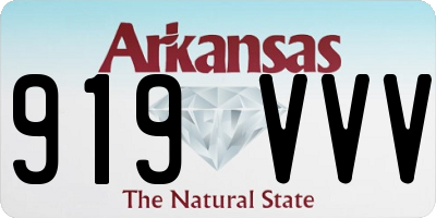 AR license plate 919VVV