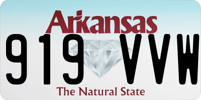 AR license plate 919VVW