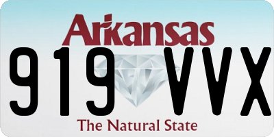 AR license plate 919VVX