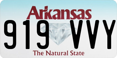 AR license plate 919VVY