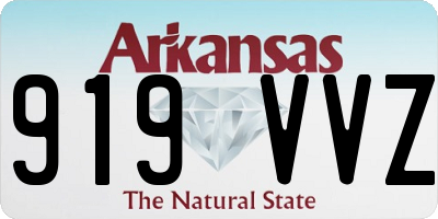 AR license plate 919VVZ