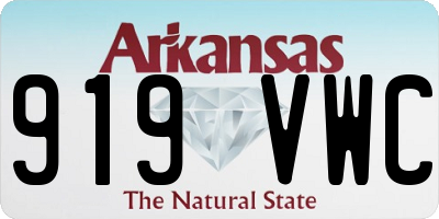 AR license plate 919VWC