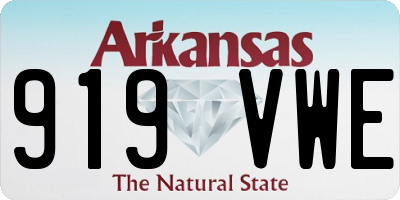 AR license plate 919VWE