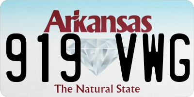 AR license plate 919VWG