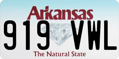 AR license plate 919VWL
