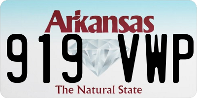 AR license plate 919VWP