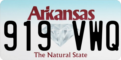 AR license plate 919VWQ