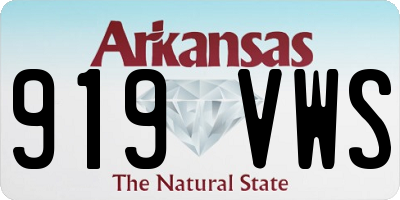 AR license plate 919VWS