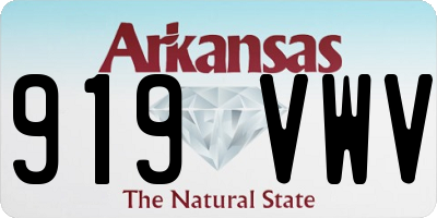 AR license plate 919VWV