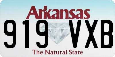 AR license plate 919VXB