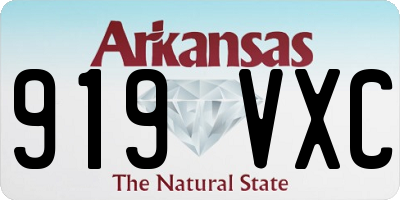 AR license plate 919VXC