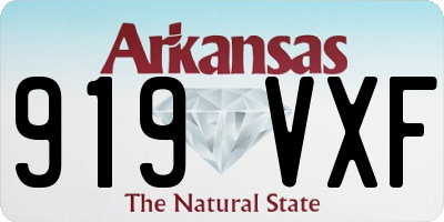 AR license plate 919VXF