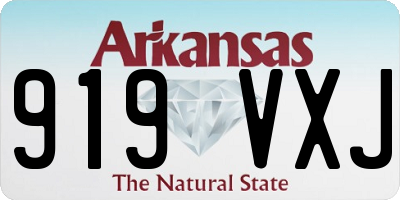 AR license plate 919VXJ