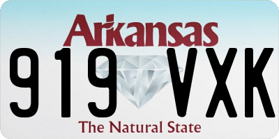 AR license plate 919VXK
