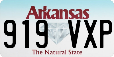 AR license plate 919VXP