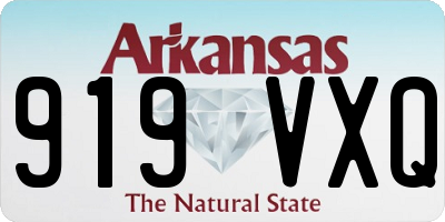 AR license plate 919VXQ