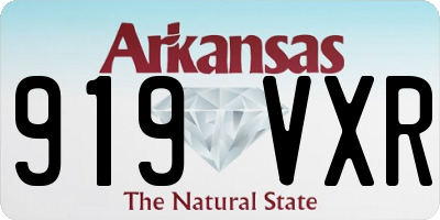 AR license plate 919VXR