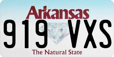 AR license plate 919VXS