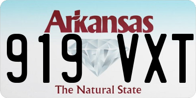 AR license plate 919VXT