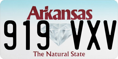 AR license plate 919VXV