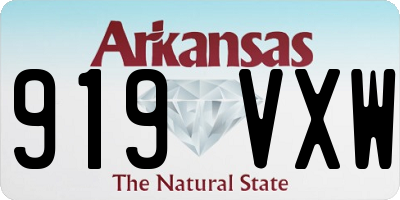 AR license plate 919VXW