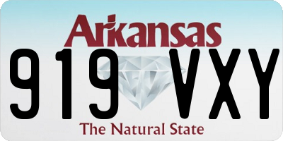 AR license plate 919VXY